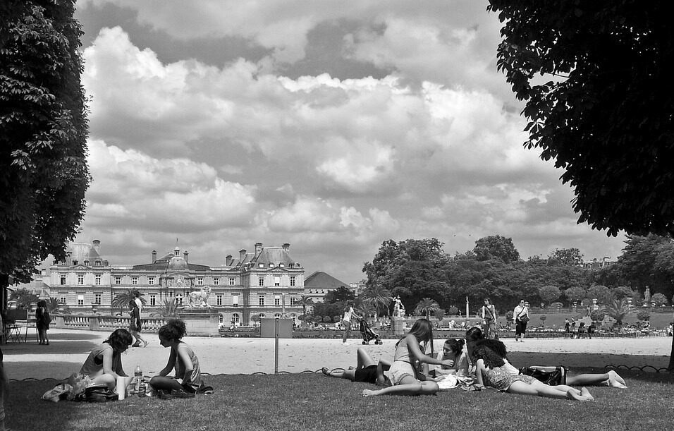 Jardin public à Paris