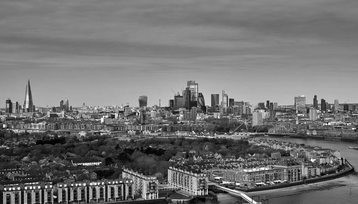 Une vue panoramique d'une ville